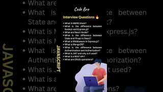Top MERN Stack Interview Questions 🔥 | MERN Developer Interview Prep #Shorts