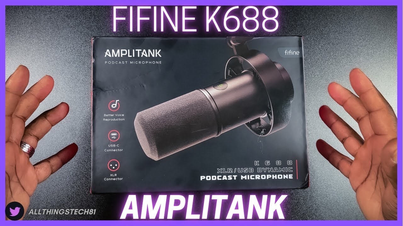 FIFINE K688 XLR /USB Microphone!? - Unboxing and Sound Test Review 