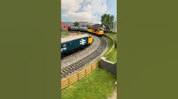 Hornby Class 37’s Passing on the Model Railway