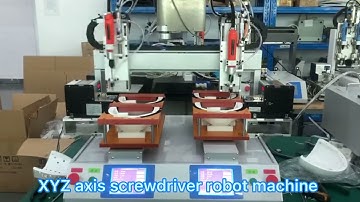 Intelligent XYZ Axis Screwdriver Robot Machine with Screw Feeder Presenter Auto Pick and Place