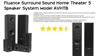 Fluance SXHTB-BK High Definition Surround Sound Home Theater Speaker System Fluance Surround Sound Home Theater 5 Speaker System - Model AVHTB