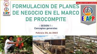 ́:FORMULACIÓN DE PLANES DE NEGOCIO EN EL MARCO DE PROCOMPITE