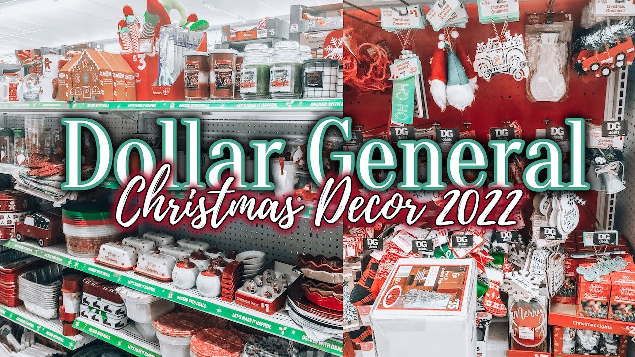CHRISTMAS DECOR AT DOLLAR GENERAL CHRISTMAS DECORATING IDEAS YouTube
