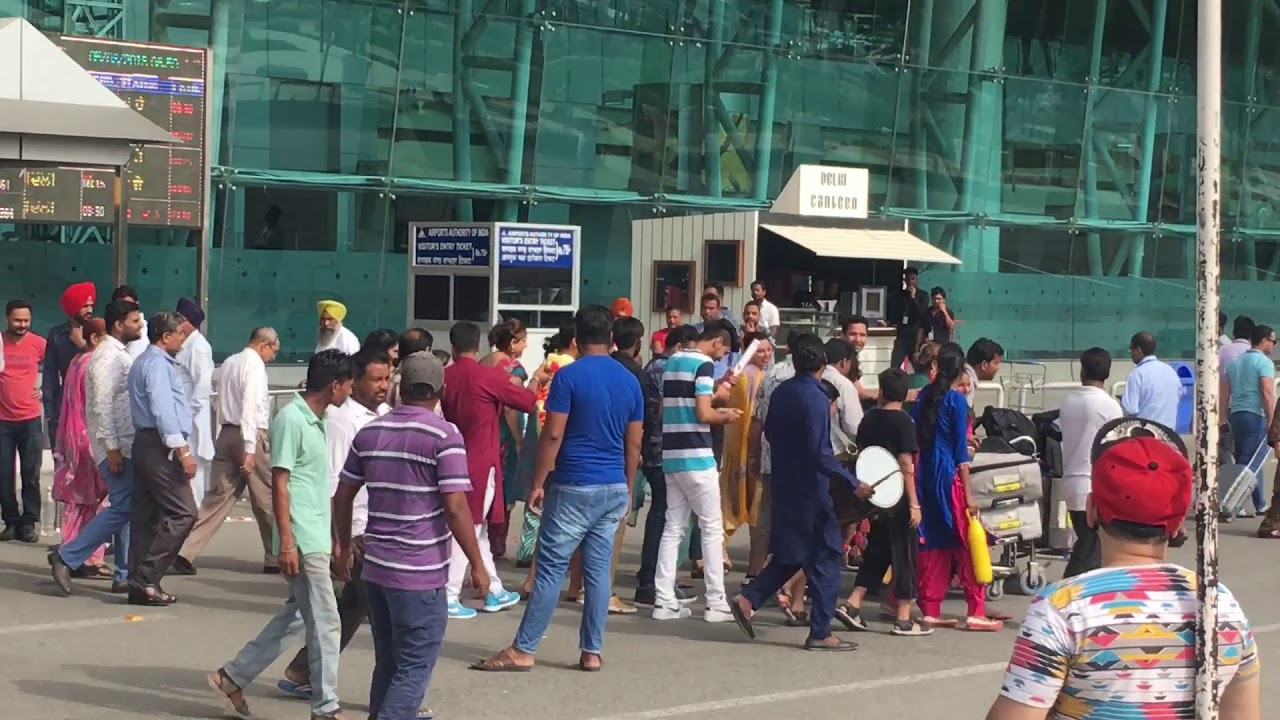 Amritsar airport bhangra video