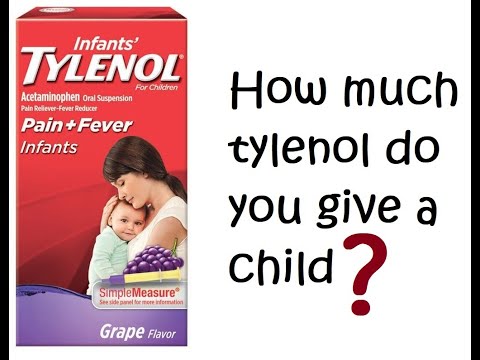 Video: Infant Tylenol-dosering: Grafiek, Op Gewicht, Op Leeftijd, Hoe Vaak