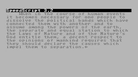 How To Cut Copy & Paste In C64 Speedscript 3.2