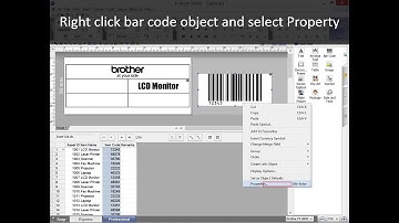 Product - P-touch - P-touch Editor - Create Barcode from DataBase