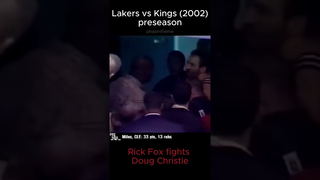 Rick Fox and Doug Christie get into an altercation 