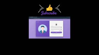 🍇 HTML CSS &amp; JS MODERN RESPONSIVE LOGIN FORM #coding #htmlcssjs #webdesign #shorts