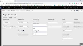 Allocation Setup in D 365