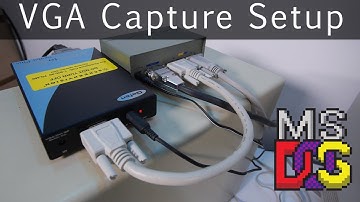 VGA Capture and VGA-DVI Scaler Setup To Record MS-DOS