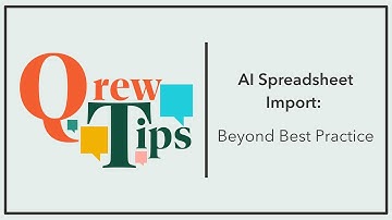 AI-spreadsheetimport: meer dan alleen best practices | QrewTip