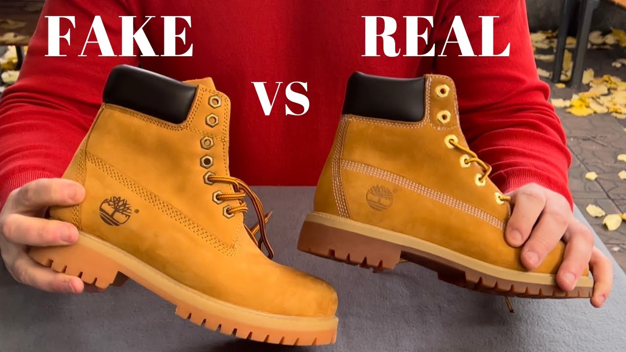 Viento Chirrido ola Fake vs Real Timberland Boots - YouTube