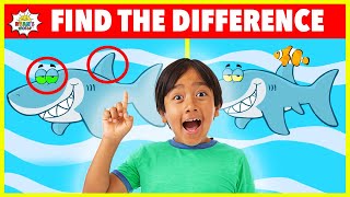 spot the difference game for kids with ryan