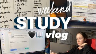 study vlog // как я учусь на выходных: weekend study with me 💗