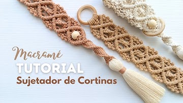 DIY SUJETADOR de CORTINAS | DIY Macrame Curtain Tie Back