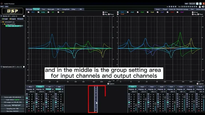 Nuoxun Audio DSP Audio Processor Control Software Introduction -- Frequency Response#dsp #processor