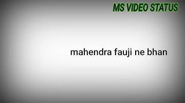 papla gurjar status video Mahendra Fauji Gurjar Rohit Sardhana song status 💪