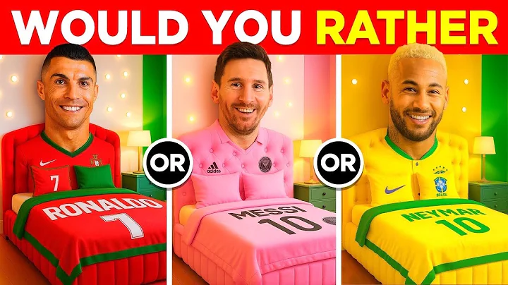 Would You Rather? 🏡 🥳 Build Your Dream House ~ Football Edition | Ronaldo, Messi, Neymar | Goal Quiz