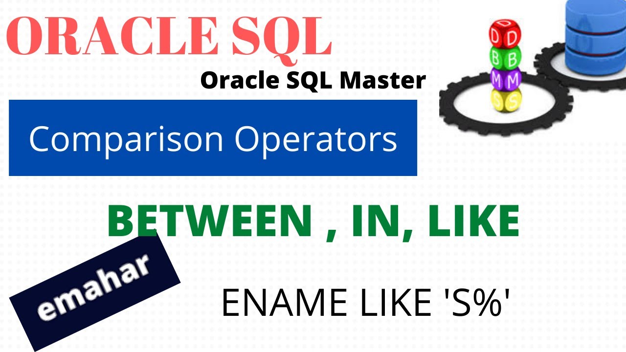 Comparison Operators|Oracle SQL - YouTube