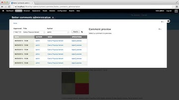 Administer Comments with Better Comments Administration Module
