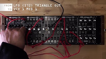 SYSTEM-500 Sound Patch Example 1. "Sync SE (Self Running)"