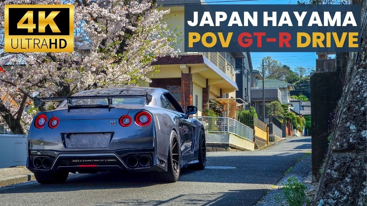 R35 GT-R POV Driving in Japan on 🌸Sakura🌸 Season⛩️. Pure Car ASMR | No ...