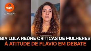 Bia Lula gathers testimonials from women linking Flavio's attitude in debate to "harasser"