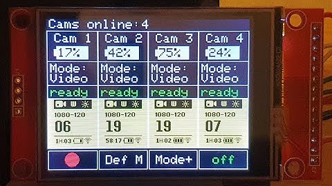 GoPro Hero TFT Touch remote control with ESP32