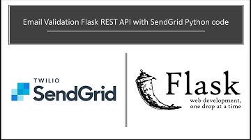 Email Validation Flask REST API with SendGrid Python code