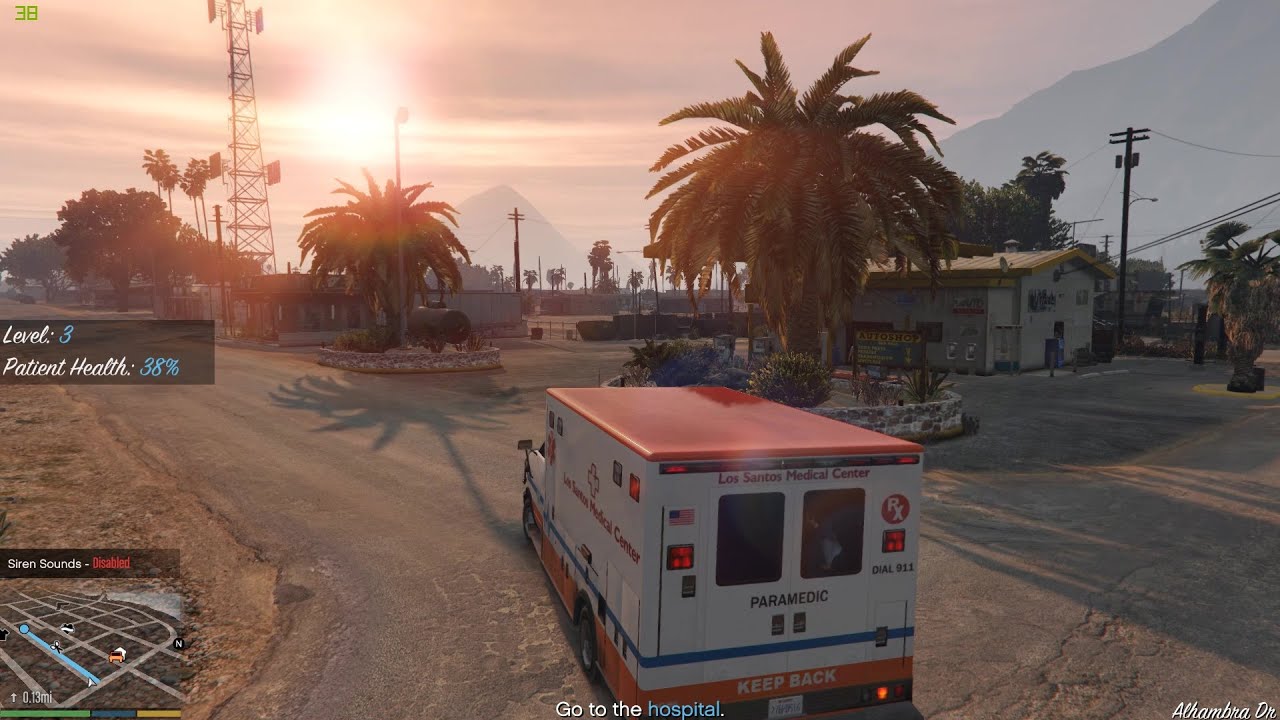 GTA 5 - Ambulance Responding to Emergency! HD