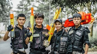 30 Minutes Nerf War S.W.A.T Team Banana