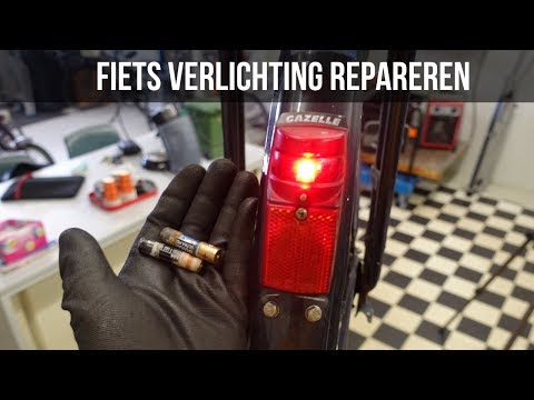 Fiets achterlicht repareren - Lamp werkt niet