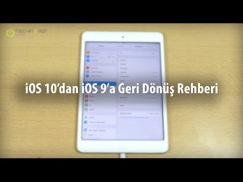 Video: Ios 10'dan 8'e Veya 9'a Nasıl Geri Alınır