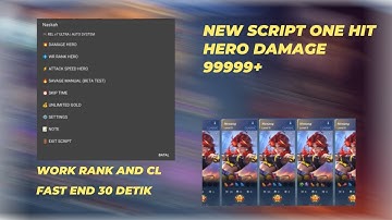 SCRIPT GAME GUARDIAN MLBB ONE HIT | ATTACK SPEED | JUMP TIME| INJECT SAVAGE /KDA MANUAL  |FREE