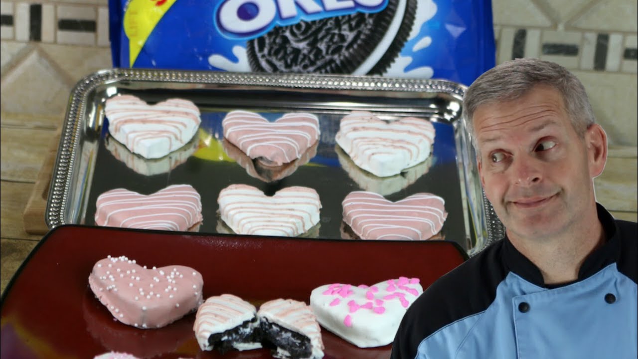 Oreo Truffle Hearts | 3 Ingredient Heart Shaped Oreo Truffles