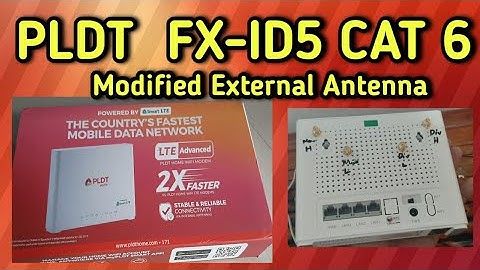 PLDT fx-id5 Modified External Antenna - PART 1