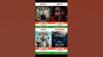 Raid 2 vs hit 3 vs retro vs the bhootnii | Box office collection comprison | #raid2 #ajaydevgan