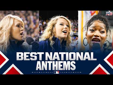 ICONIC National Anthems sung at MLB games 🤩 (Taylor Swift, Keke Palmer AND MORE) | MLB Highlights