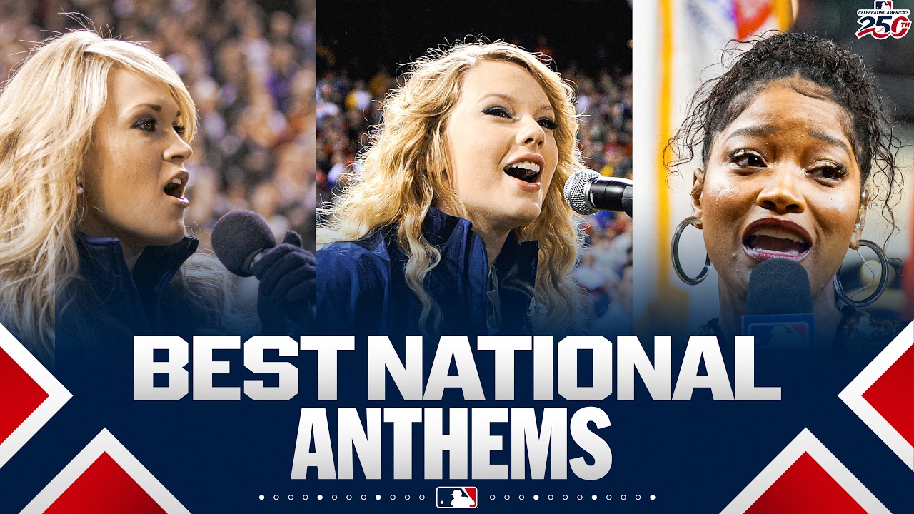 ICONIC National Anthems sung at MLB games 🤩 (Taylor Swift, Keke Palmer AND MORE) | MLB Highlights