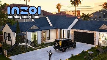 🌿 inZOI Speed Build | Cozy One-Story Family Home | Relaxing Lofi Beats | Fully Furnished inZoi Build