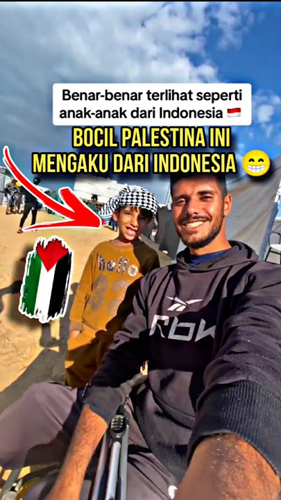 Bocil Palestina ini Mengaku Dari Indonesia 😁🇮🇩♥️🇵🇸