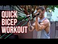 Quick Bicep Workout For Bigger Arms (ONLY 2 EXERCISES!)