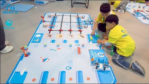 Two Kids Collaborate to Win ENJOY AI - China Tour Section Using WhalesBot MakeU(Coding Card) bot