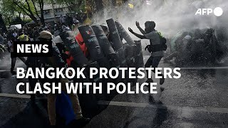 Police fire rubber bullets and tear gas at Bangkok protesters | AFP