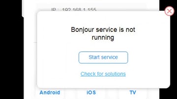 How To fix Bonjour Service errors in windows PC /apowermirror not working ios