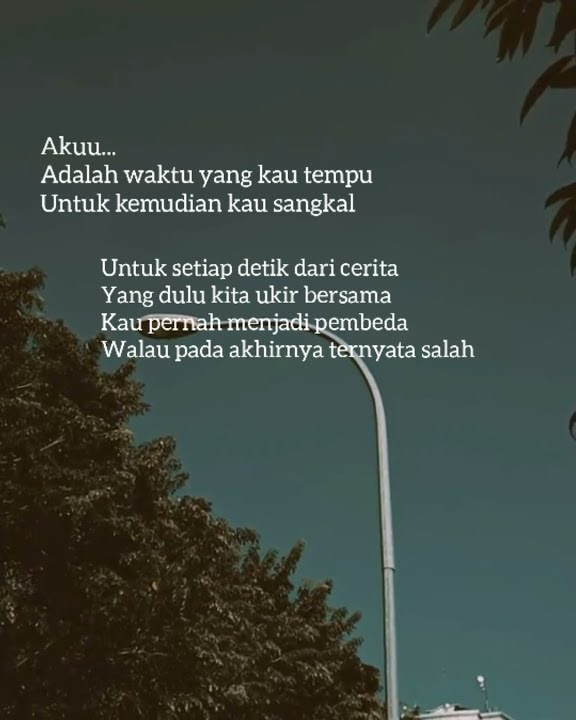 melawan restu (mahalini) story WA galau