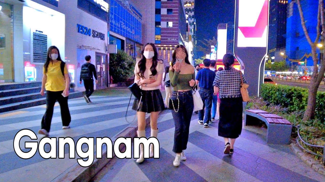 [4K] 강남(Gangnam)거리 어디까지 걸어 보셨나요? 강남역 맛의 거리, 클럽거리, 푸드트럭골목 함께 걸어요. YouTube