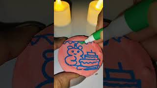 cute bottle cap painting. #diy #art #craft #painting #trinkets #shorts #yt #youtube #ytviral