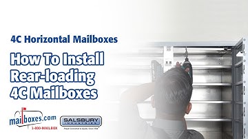 Mailboxes.com | How to Install Rear-Loading 4C Horizontal Mailboxes